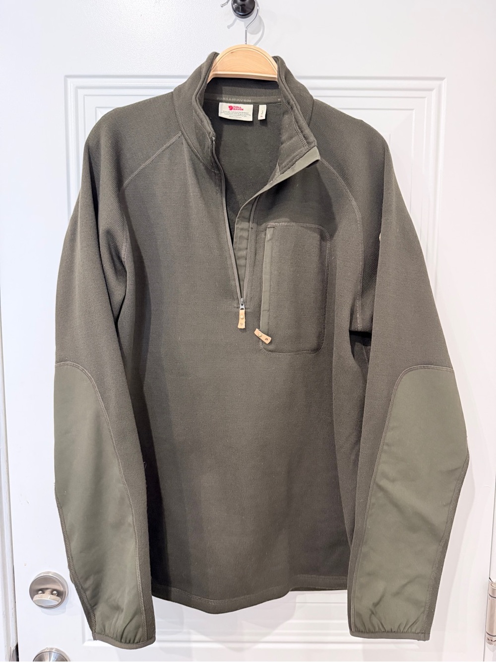 Men’s Fjall Raven Ovik Fleece 1/2 zip M XL - Olive